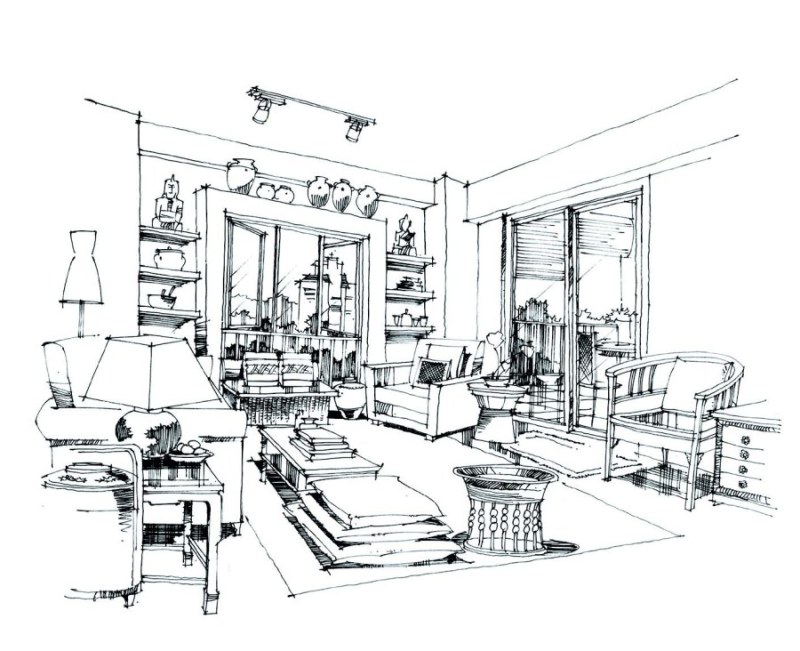 印象手绘 室内设计手绘教程 室内装潢入门指南